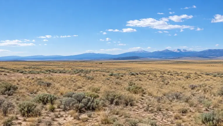 Open rural acreage and undeveloped land in Costilla County, Colorado