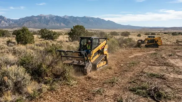 Rural acreage being cleared for future homesite development in Costilla County Colorado