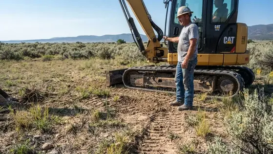 Rural Costilla County property being evaluated for land clearing, access, and future development