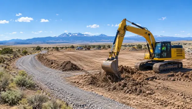 Excavation and rural land development project in Costilla County Colorado