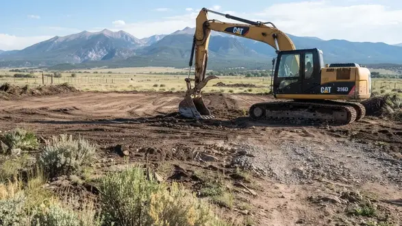 Remote Costilla County acreage being prepared for an off-grid homesite and rural development
