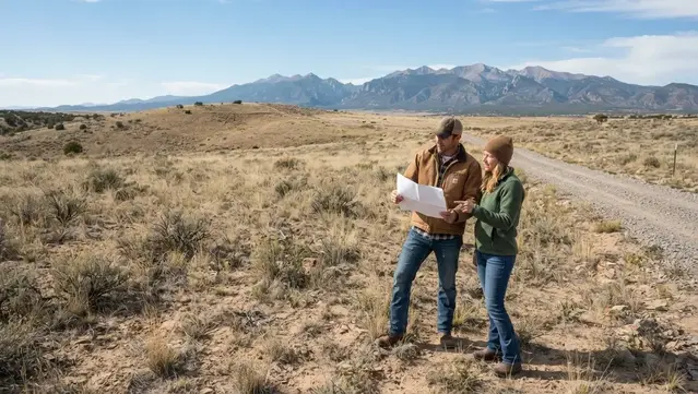 Rural Costilla County acreage being evaluated for a future homesite, water supply, septic system, access, and property development