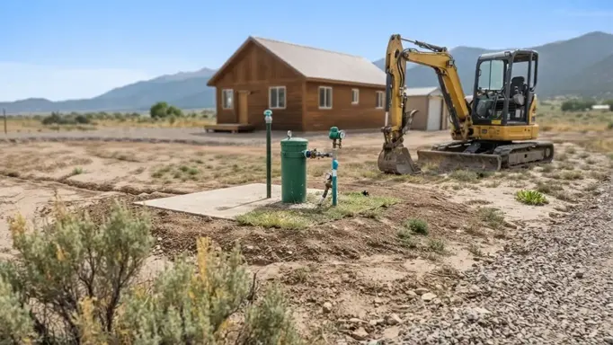 Rural Costilla County property with a future homesite, outbuilding, access road, and planned private well development
